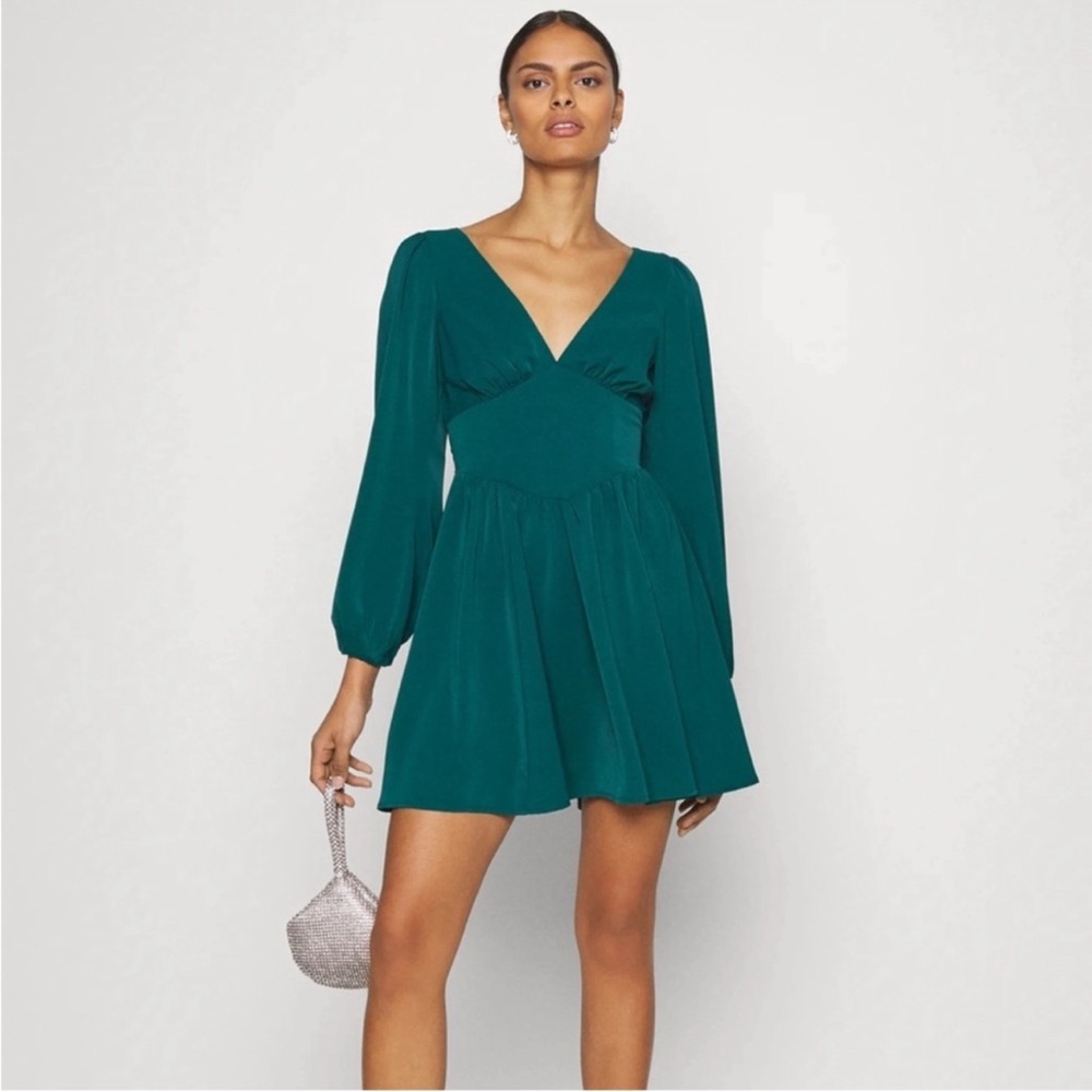Abercrombie & Fitch | long sleeve corset mini dress